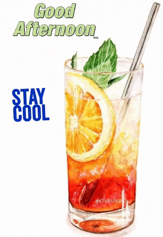 Staying Cool With Icy Juice GIF