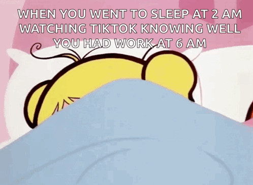 Staying Up Late Watching TikTok