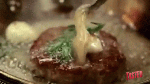 Steak Cooking in Pan