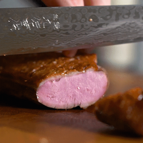 Steak Cutting Close Up GIF