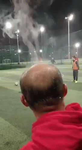 Steam Coming Out On Burning Head GIF