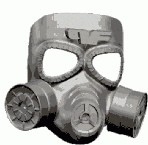 Steel Gas Mask Heavy Weight GIF