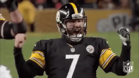 Steelers Ben Roethlisberger Cheering GIF
