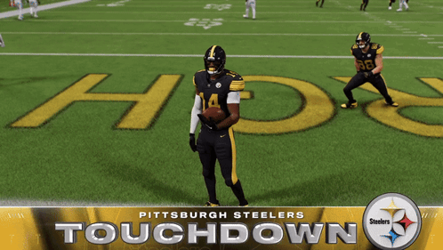 Steelers Logo On Yellow And Black Background GIF