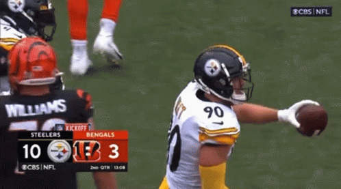 Steelers vs Bengals Football Game on CBS