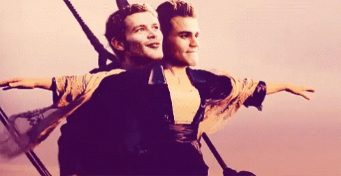 Stefan Salvatore And Klaus Titanic Parody GIF