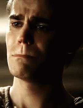 Stefan Salvatore Vampire Diaries Crying GIF