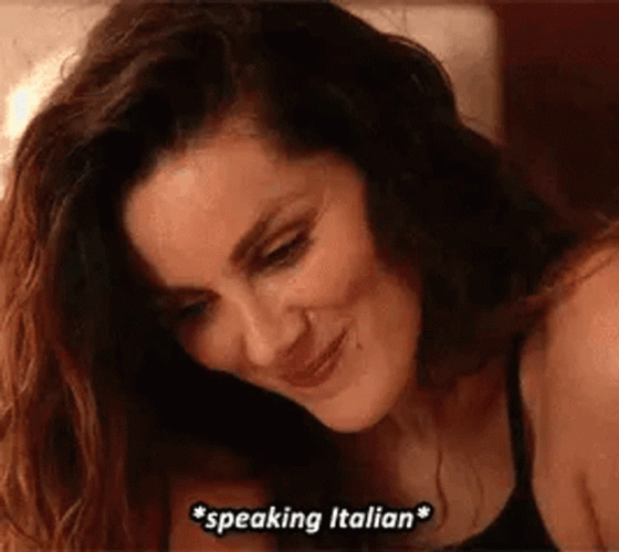 Stefania Spampinato Speaking In Italian GIF