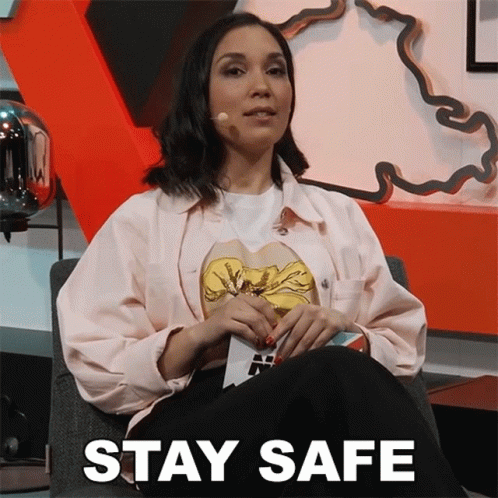 Stefanie Langer Says Stay Safe GIF