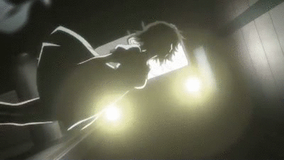 Steins Gate Dramatic Train Scene GIF