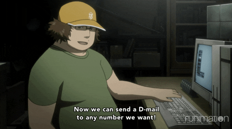 Steins Gate Itaru Handling Computer GIF