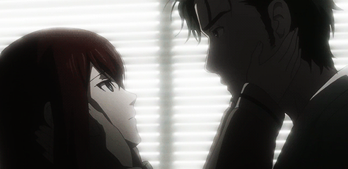 Steins Gate Okabe And Kurisu Kiss GIF
