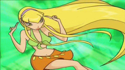 Stella Winx Club Transformation Sequence GIF