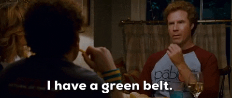 Step Brothers Interview Brennan Has Green Belt GIF