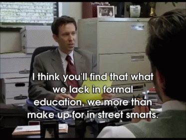 Step Brothers Job Interview Street Smarts GIF