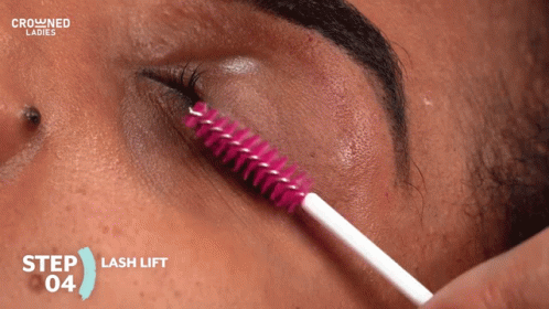 Step Four Of Lash Lift Eyelashes GIF