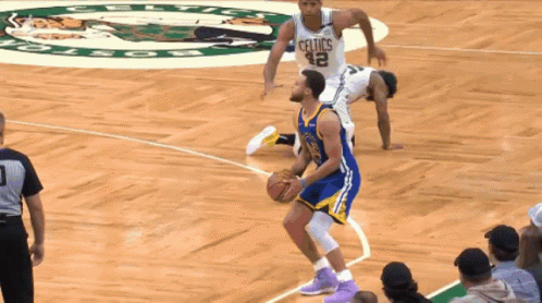 Steph Curry 3 Fake Shot GIF