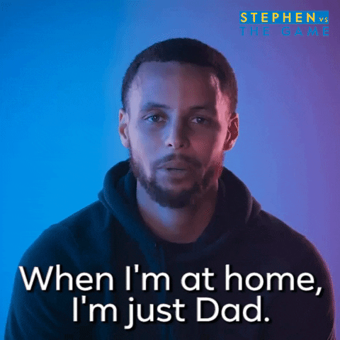 Steph Curry Night Night At Home I'm Dad GIF