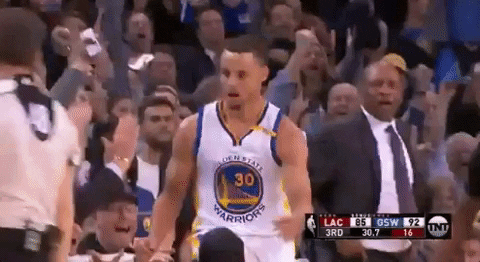 Steph Curry Night Night Points Up And Enemy GIF