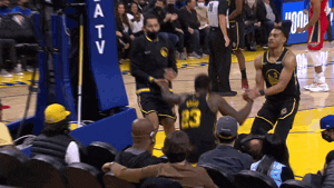 Steph Curry Night Night Raises Arm Signals GIF