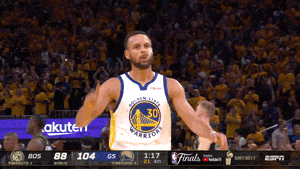 Steph Curry Night Night Walk Pointing Finger Up GIF