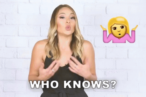 Stephanie Martinez Shoulder Shrug Who Knows GIF