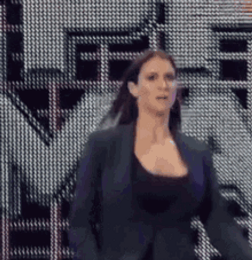 Stephanie Mcmahon Running In Tux GIF