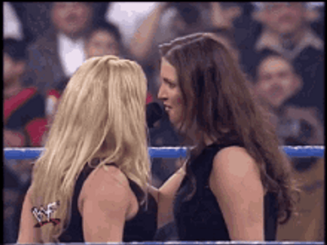 Stephanie Mcmahon Speaking In Microphone GIF