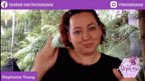 Stephanie Young Smiling in Facebook Video