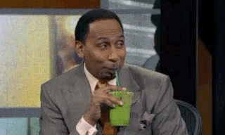 Stephen A Smith Drinking And I Oop Meme GIF
