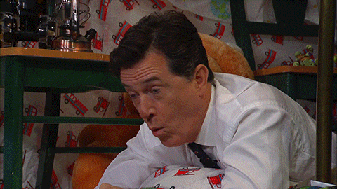 Stephen Colbert And Michelle Obama GIF