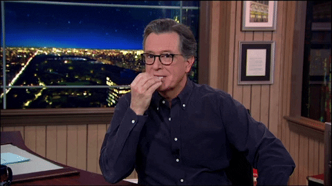 Stephen Colbert Chef's Kiss GIF