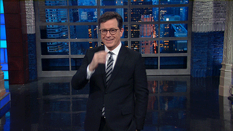 Stephen Colbert Sign Of The Cross GIF