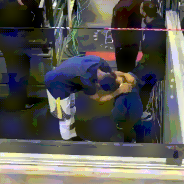 Stephen Curry Comforts Boy Fan GIF