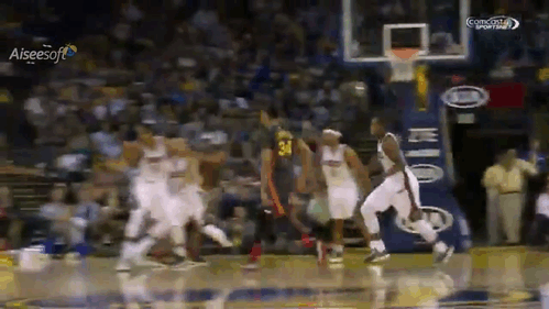 Stephen Curry Jumping High Five GIF