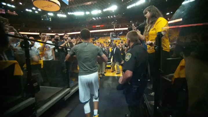 Stephen Curry Throws From Outside GIF