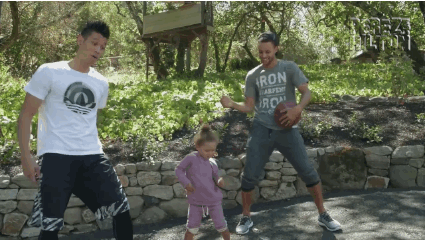 Stephen Curry With Daughter GIF
