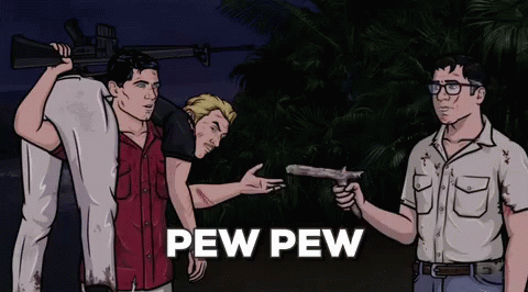 Sterling Archer Playing GIF