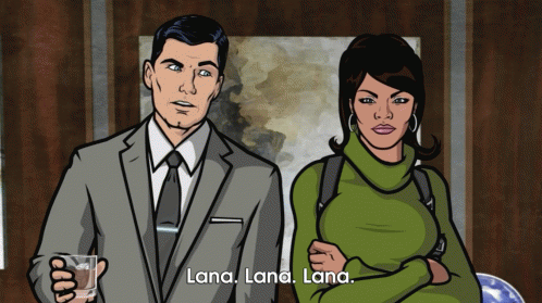 Sterling Archer Serious Talk With Lana Kane GIF