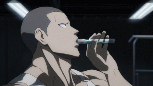 Steroid Shot One Punch Man Anime GIF