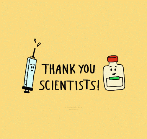 Steroids Thank You Scientist Graphic Design GIF