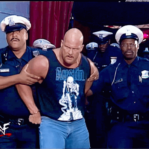Steve Austin Arrested GIF