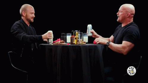 Steve Austin Stone Cold Beer Foaming Toast GIF