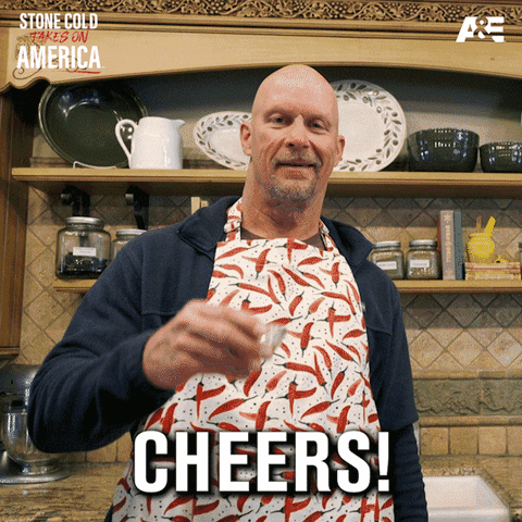 Steve Austin Stone Cold Beer Shot GIF