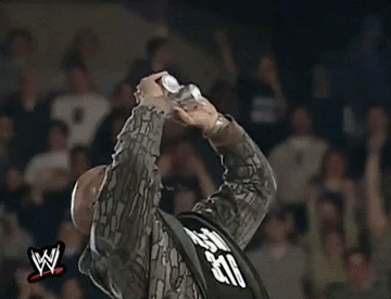 Steve Austin Stone Cold Chugging Beer GIF