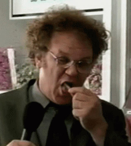 Steve Brule Tasting Disgusting Food GIF