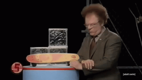 Steve Brule Falling Off The Skateboard GIF
