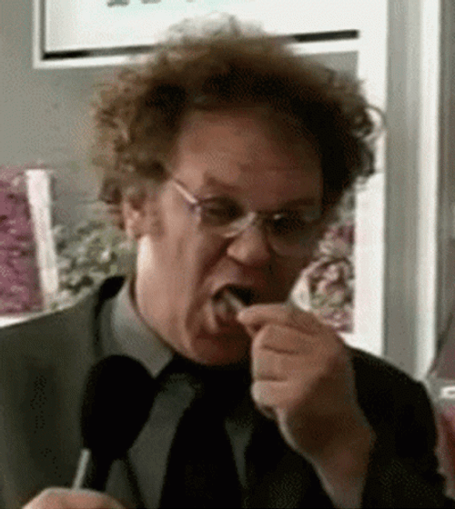 Steve Brule Tasting Disgusting Food GIF