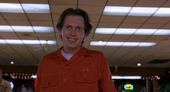 Steve Buscemi Bowling Score Reaction GIF