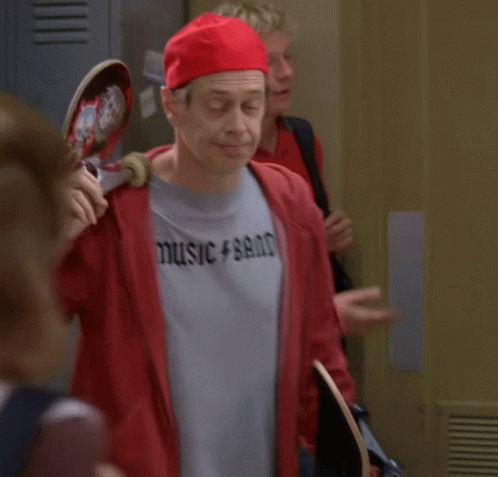 Steve Buscemi Skater Outfit GIF